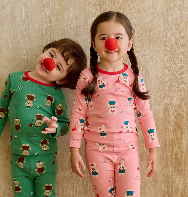 兔兔氣球舞會-舒棉雲柔衣長袖韓國童裝-K53609