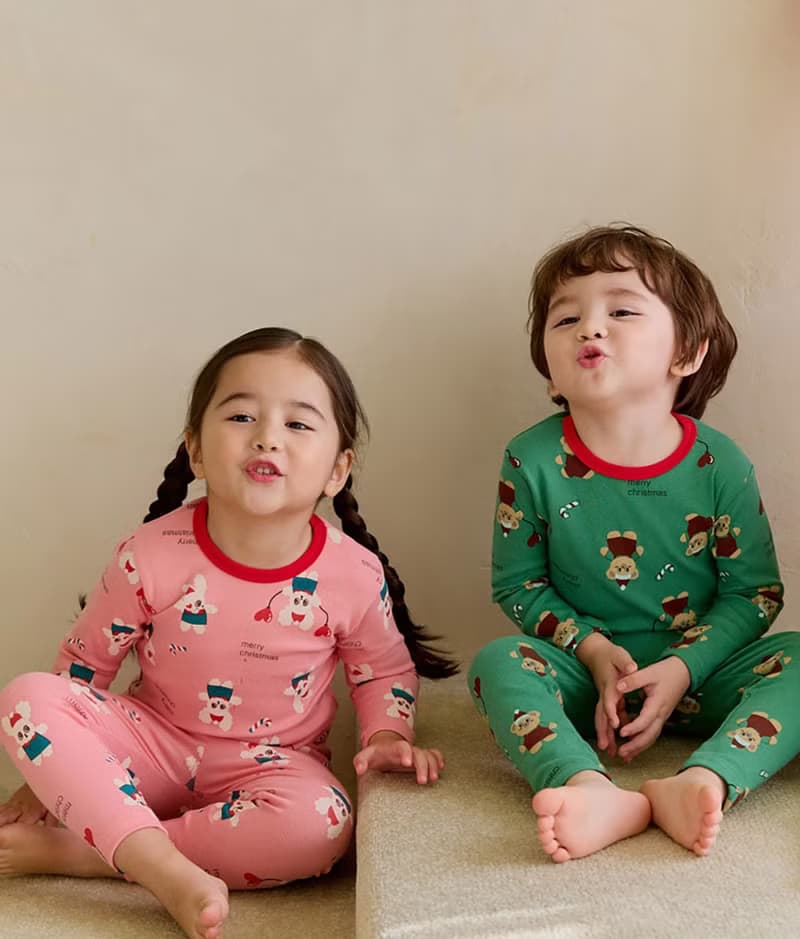 兔兔氣球舞會-舒棉雲柔衣長袖韓國童裝-K53609