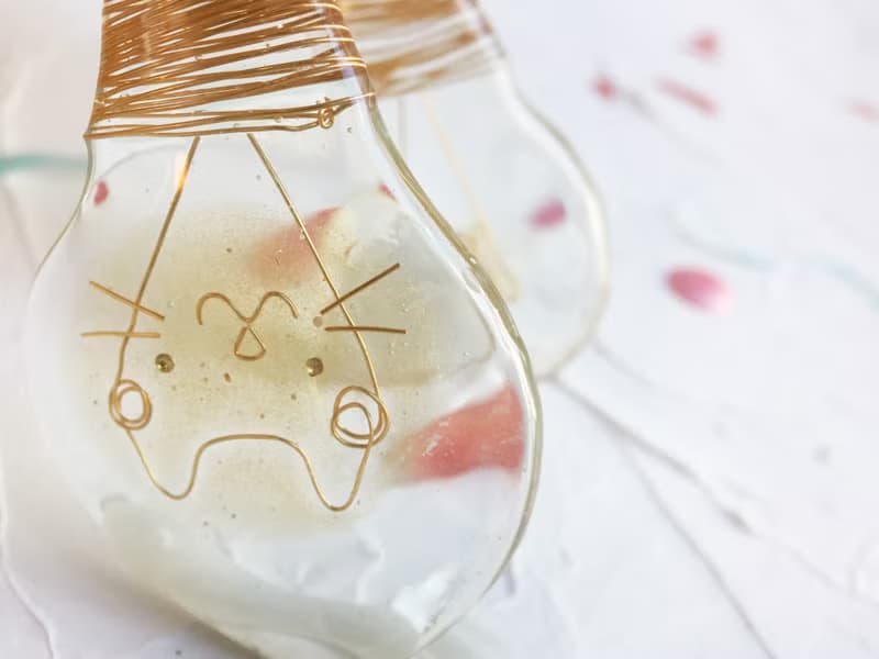 白日夢系列-藏在燈裡的喵 耳飾\耳釘