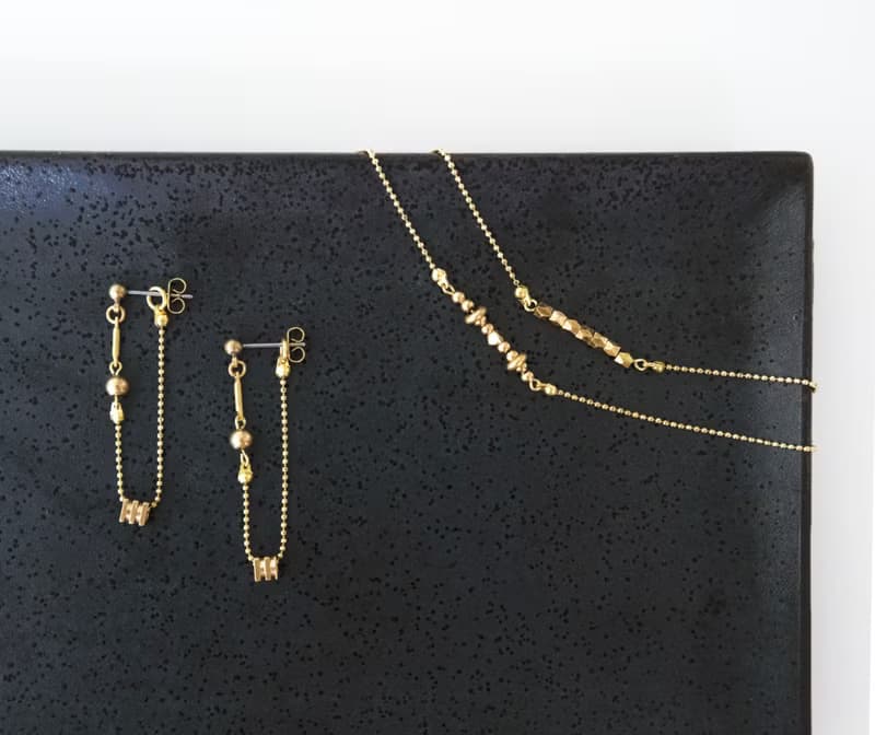 原味 / 交集 - 黃銅手鍊 2way耳環套組