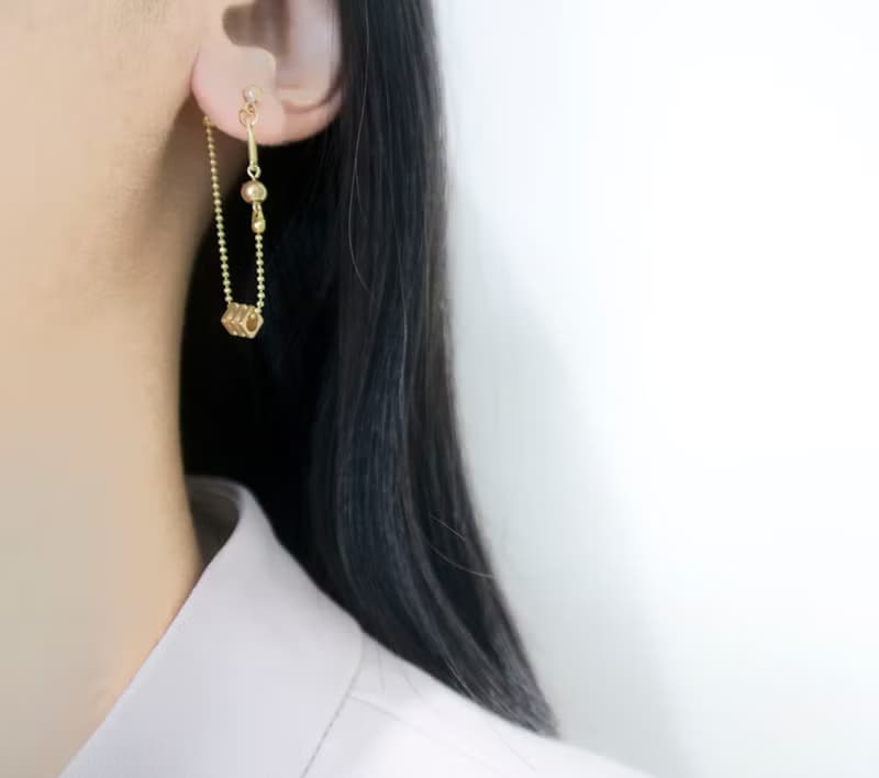 原味 / 交集 - 黃銅手鍊 2way耳環套組