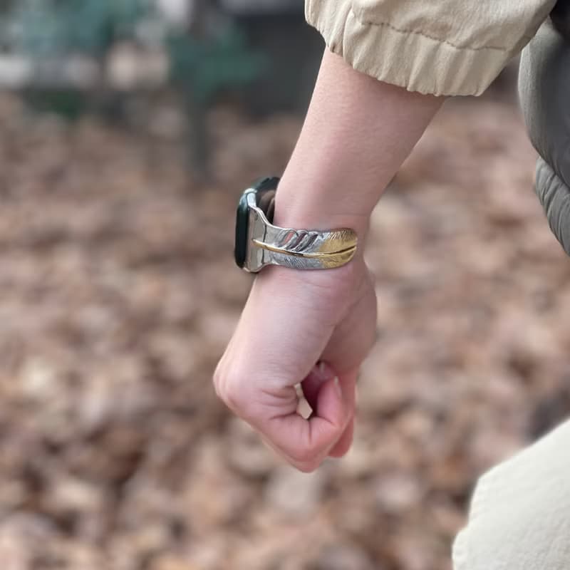 【時尚飾物】SOULITE 蘋果手錶手鐲 Feather Gold Tip