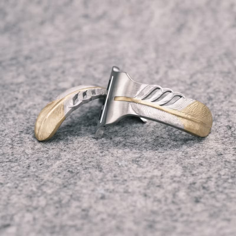 【時尚飾物】SOULITE 蘋果手錶手鐲 Feather Gold Tip