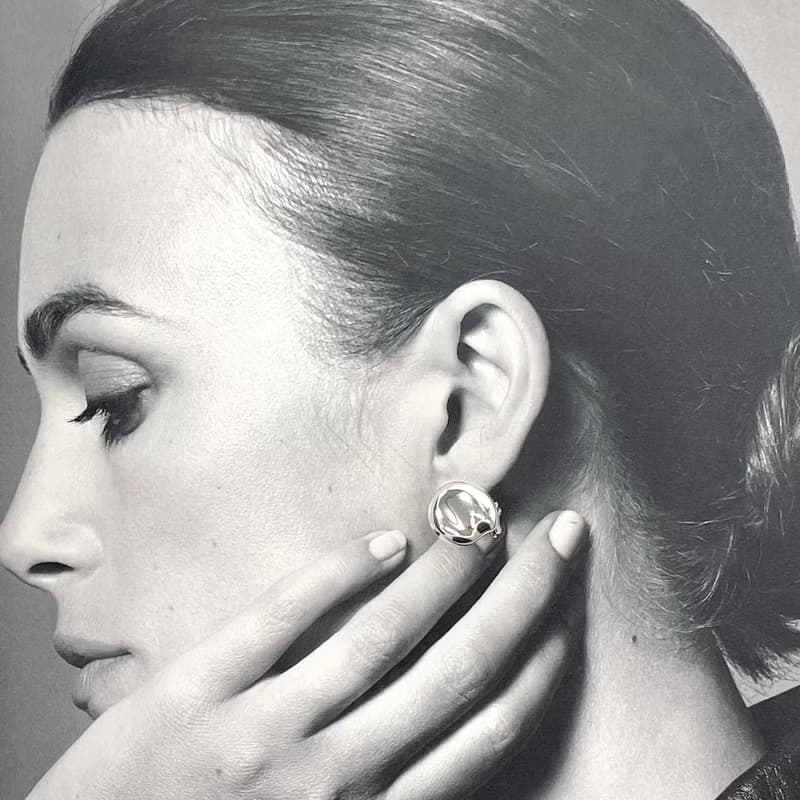 【日本直送 中古美品】ティファニー TIFFANY&Co. イヤリング オープンハート エルサペレッティ スターリングシルバー