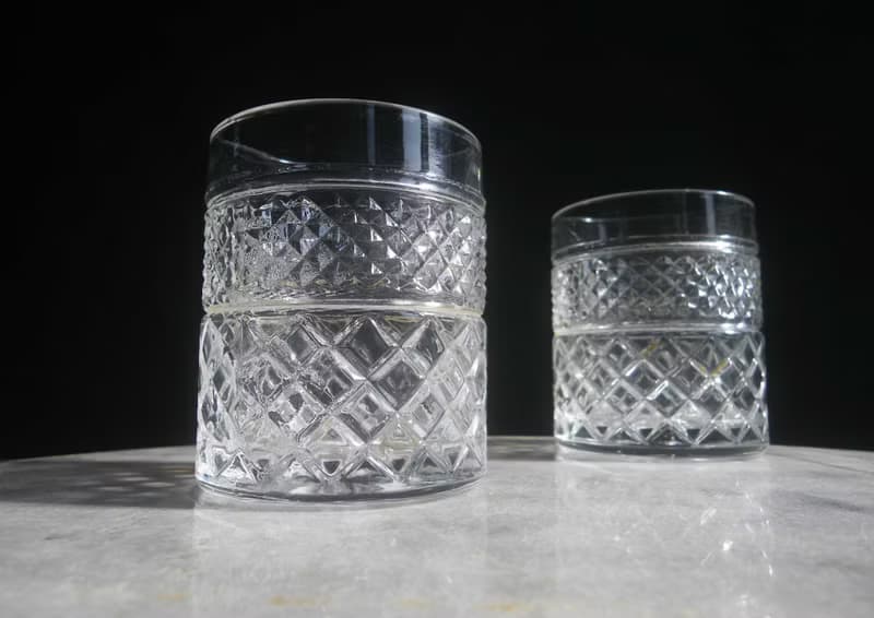 【老時光 OLD-TIME】早期台灣製玻璃杯組(一組兩杯)