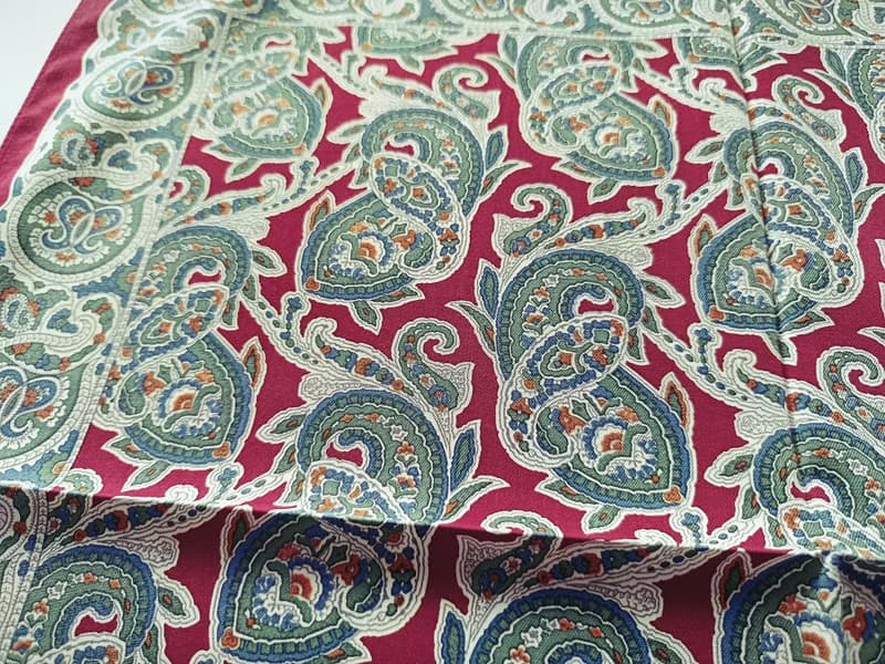 Polo Ralph Lauren Vintage Handkerchief Motif Paisley Floral 20.5 x 20.5 inches