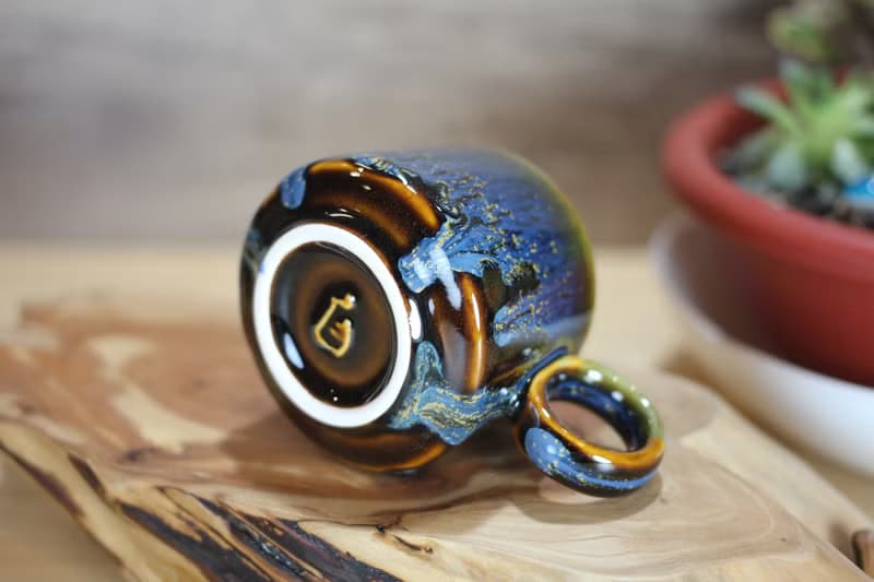 【送禮好物】80ml 螢火蟲 天目流釉 小緣杯 咖啡分享杯 鶯歌製