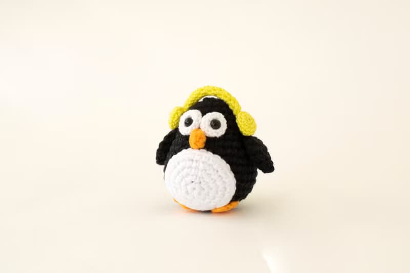 Stuffed penguin doll, Christmas gift, winter decor, crochet animals toy, 新年 礼物
