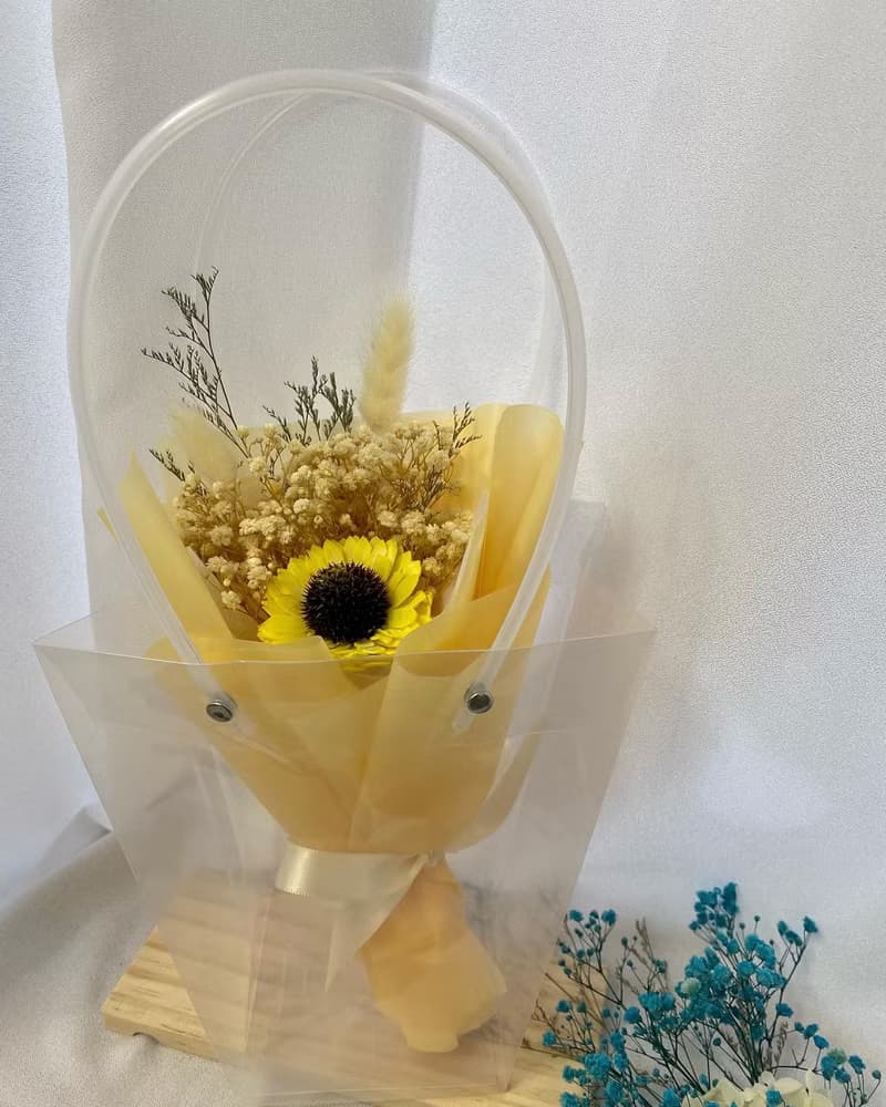 可擴香向日葵花束 畢業花束 畢業禮物 生日禮物 永生花束