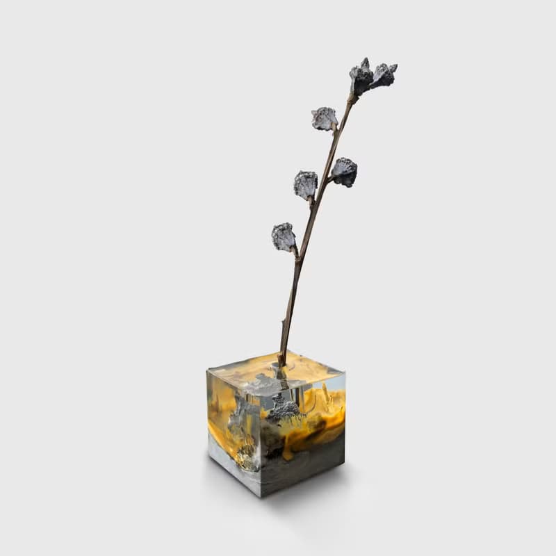 海洋方塊 I 擴香石 I 手工製造 I 擴香石 I 樹脂 I 黃色