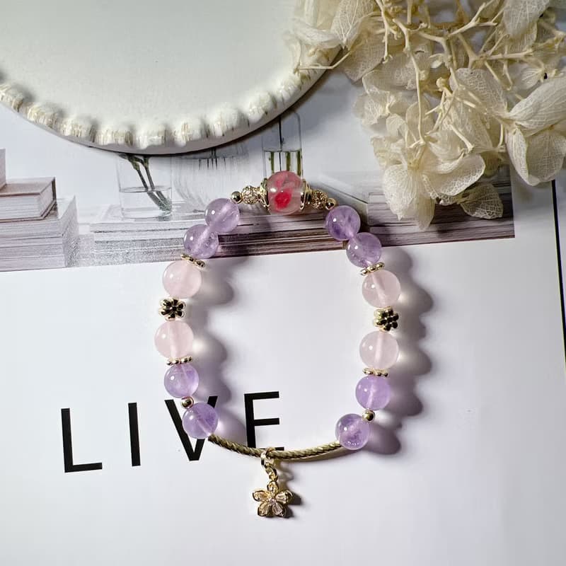 櫻花雨 | 薰衣草紫晶 | 粉水晶 | 改善人際關係