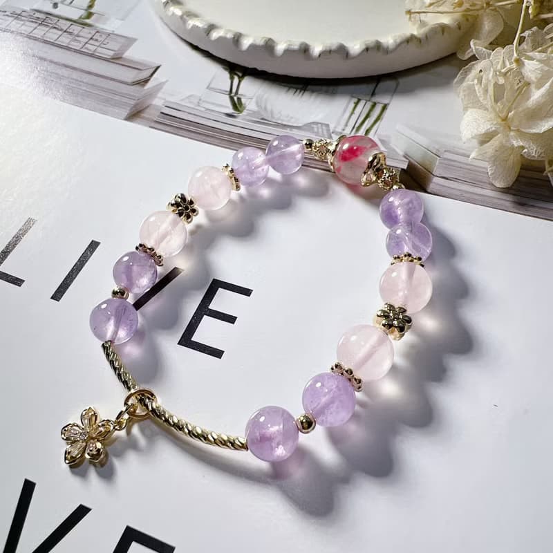 櫻花雨 | 薰衣草紫晶 | 粉水晶 | 改善人際關係