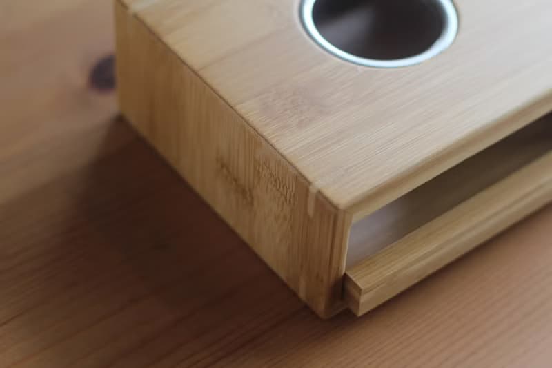 【有好食茶】日式蠟燭竹製雙層溫茶器 茶座  附贈兩個蠟燭