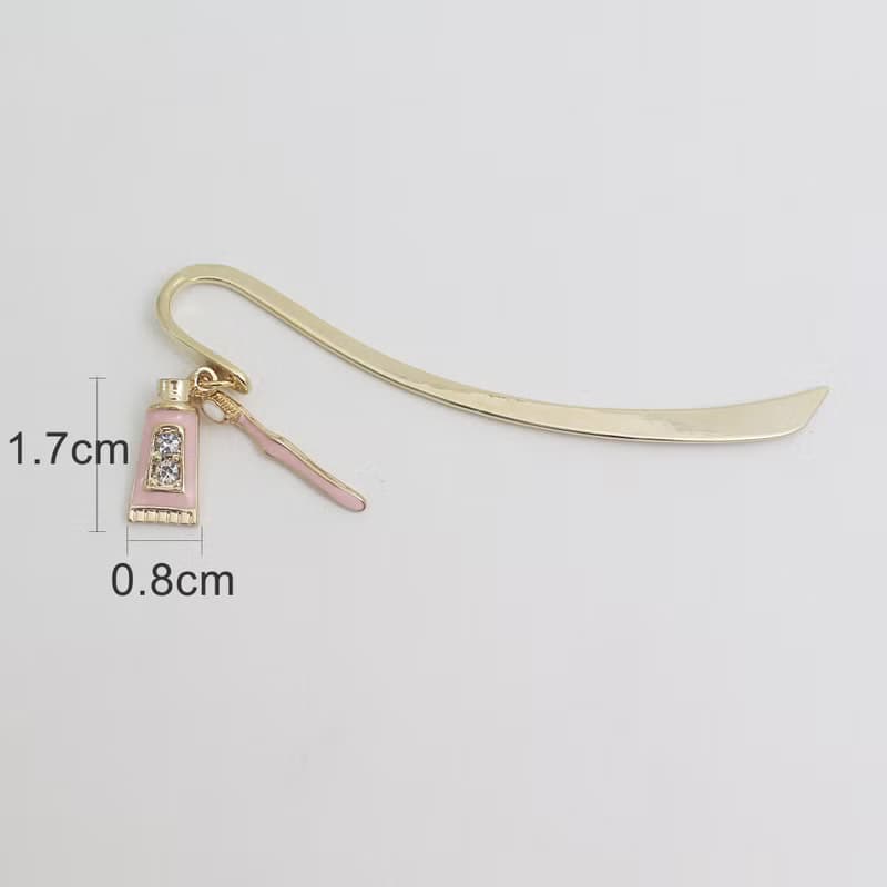 Toothbrush bookmarks, toothpaste, toothbrush, unique bookmarks,dental clinic