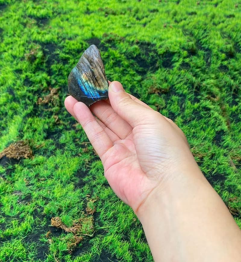 能量水晶-天然幾何雙面彩光拉長石 療癒 旺姻緣財運水晶 快速出貨