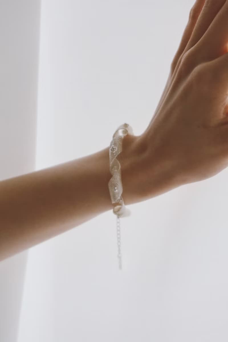 2023彩帶手鍊\有延長鍊 日系 透明感 珍珠 樹脂 珍珠 可愛手鍊