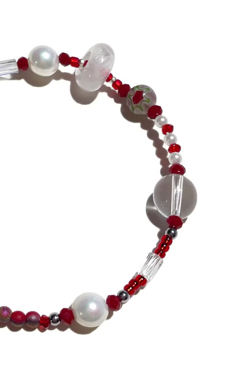 Red Natural Stone Bracelet 020