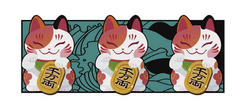 【薪銄事成】招財貓貓貓 | 寬底肩背帆布包