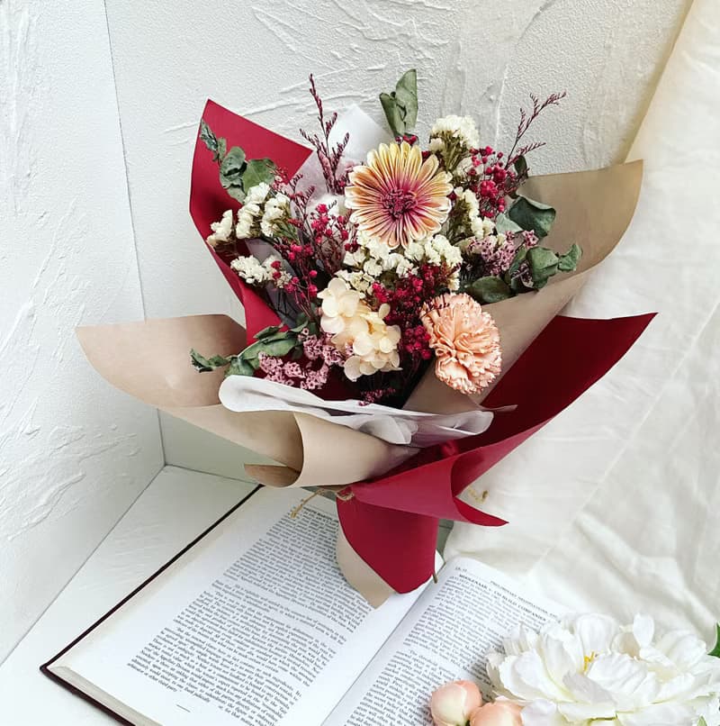 【畢業花束】我要選擇我喜歡的|畢業花束乾燥花|畢業花|向日葵