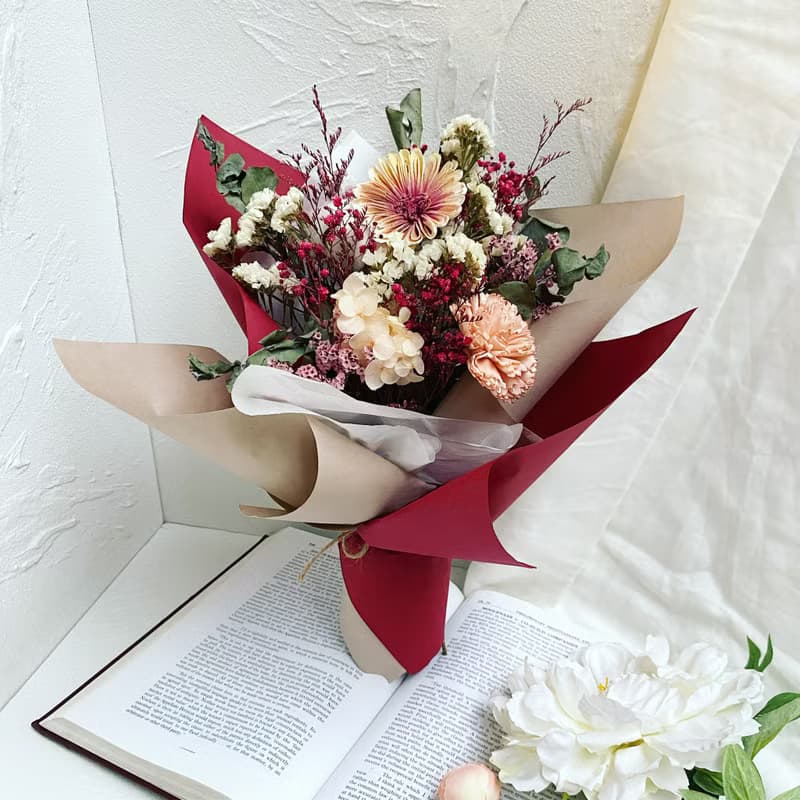 【畢業花束】我要選擇我喜歡的|畢業花束乾燥花|畢業花|向日葵