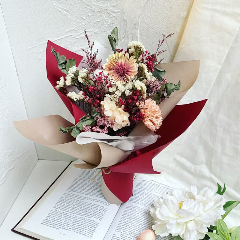 【畢業花束】我要選擇我喜歡的|畢業花束乾燥花|畢業花|向日葵