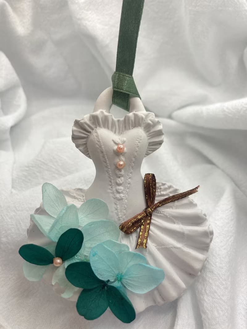 手作 擴香石掛飾 喜樂的裙擺-簡約款