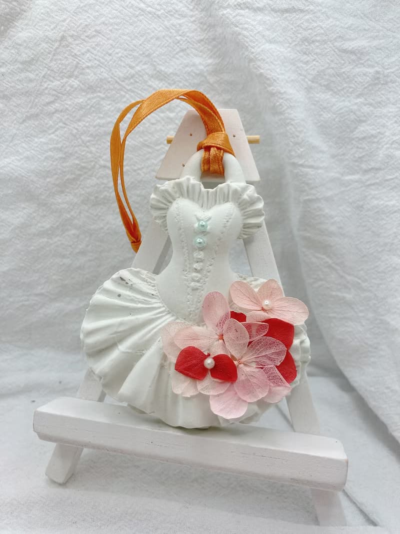 手作 擴香石掛飾 喜樂的裙擺-簡約款