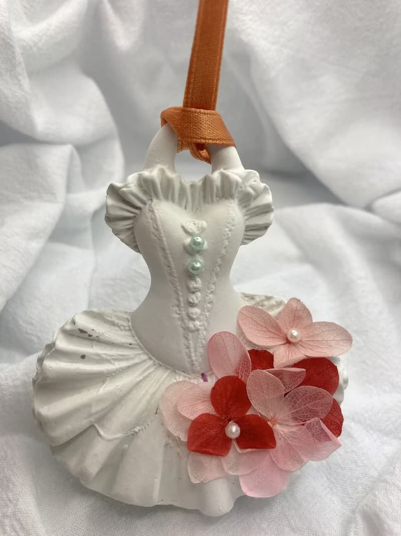 手作 擴香石掛飾 喜樂的裙擺-簡約款