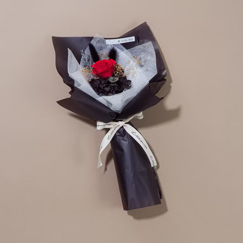 只有唯一單朵永生玫瑰 情人節花束 求婚花束 畢業花束 告白花束