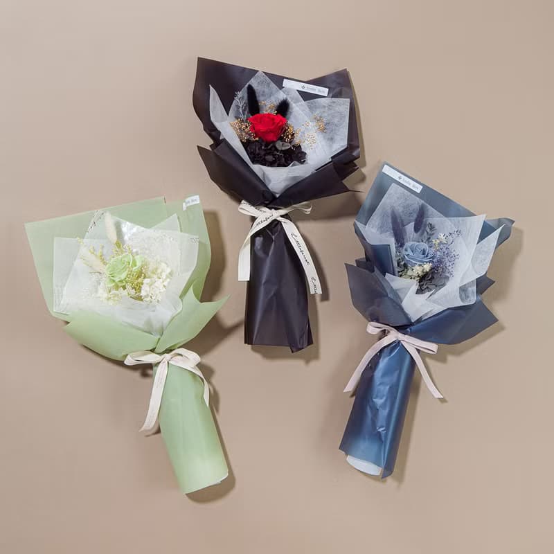 只有唯一單朵永生玫瑰 情人節花束 求婚花束 畢業花束 告白花束