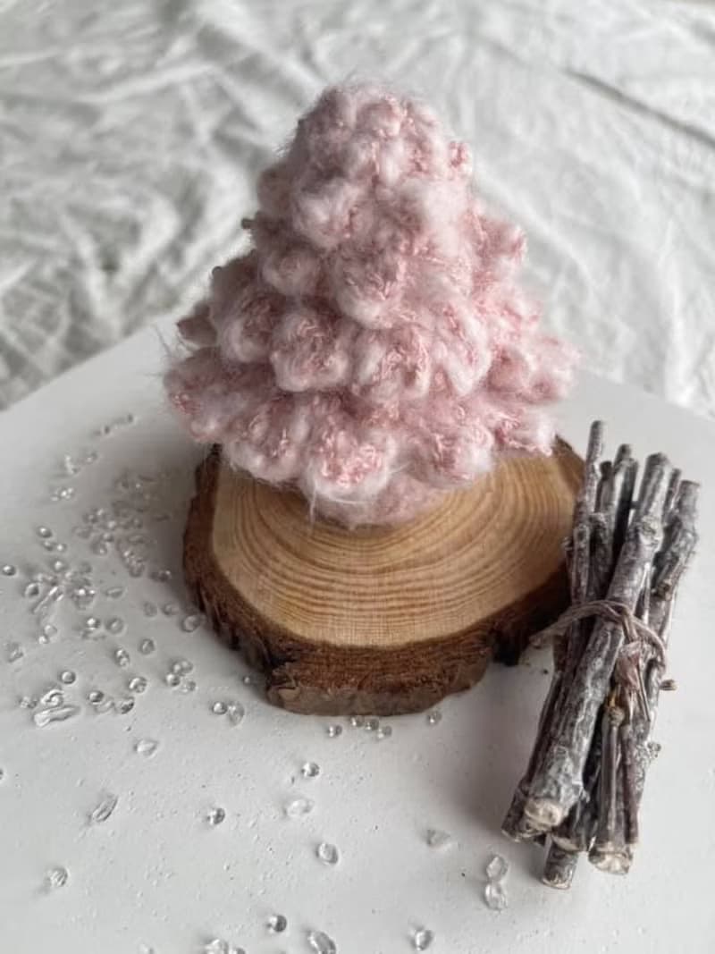 Knitting 聖誕禮物 聖誕樹 - 初雪之粉色耶誕