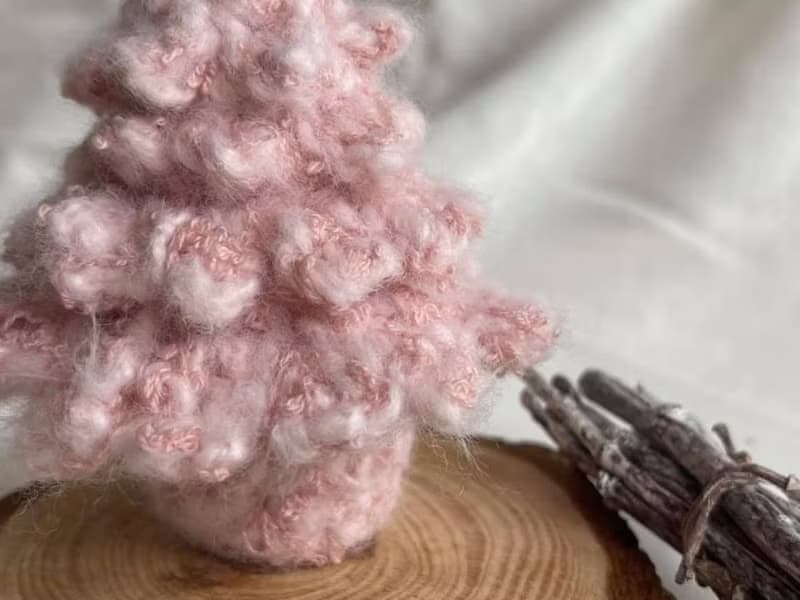 Knitting 聖誕禮物 聖誕樹 - 初雪之粉色耶誕