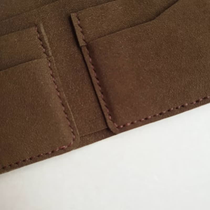 Section 素皮革質感短夾 - 星空樹屋色系 - 純色