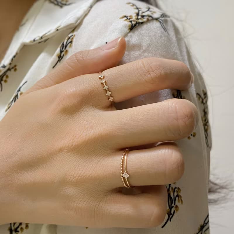 14K | 清新小花圈_戒指