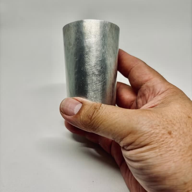 清酒杯/燒酌杯/基本長型純錫酒杯(大杯),青冶金工手作鍛打純錫杯