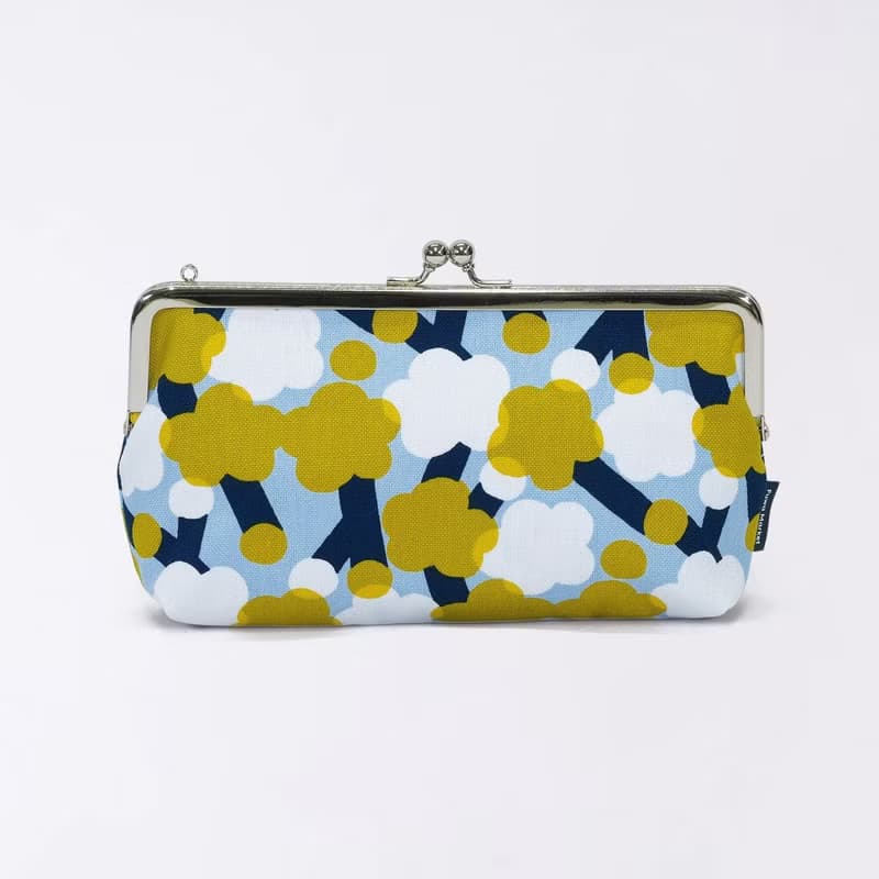 京都 橫式錢包 口金 日本製造 和風錢包 帆布 棉 和風圖案 wafu