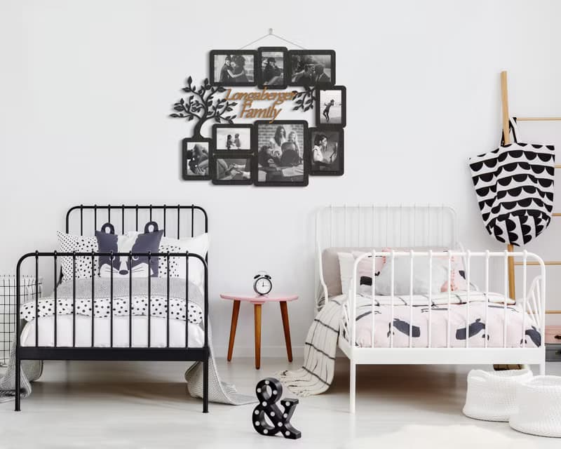 Personalized Father's day picture frame collage Family tree photo frame gallery