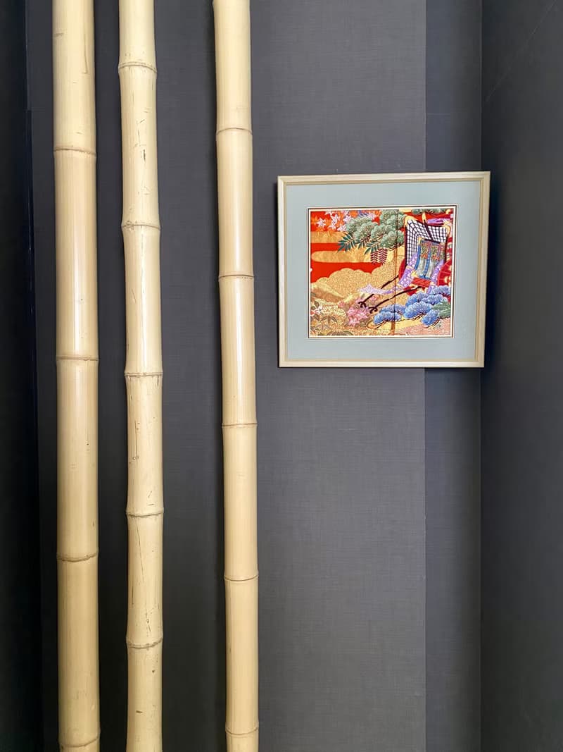 きものアート031　アートパネル　和柄　吉祥文様　御所車　お祝い　着物リメイクアート