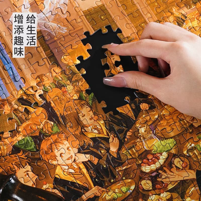 TOi 圖益 哈利波特系列-【霍格華茲大禮堂】1000片拼圖IP插畫桌遊