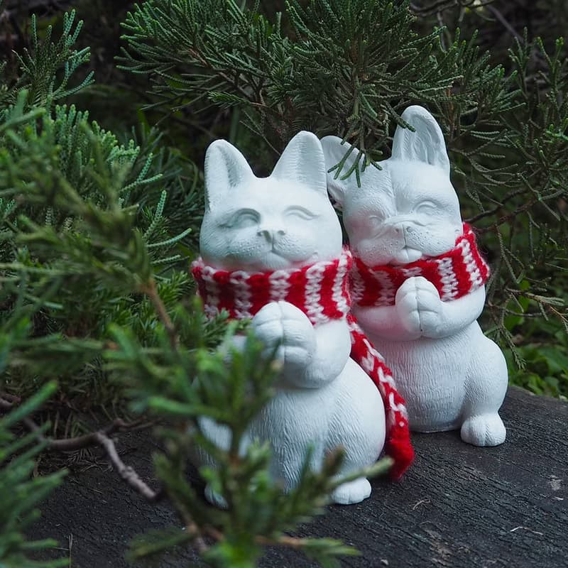招財、祈福、許願動物瓶 。贈送限定圍巾版