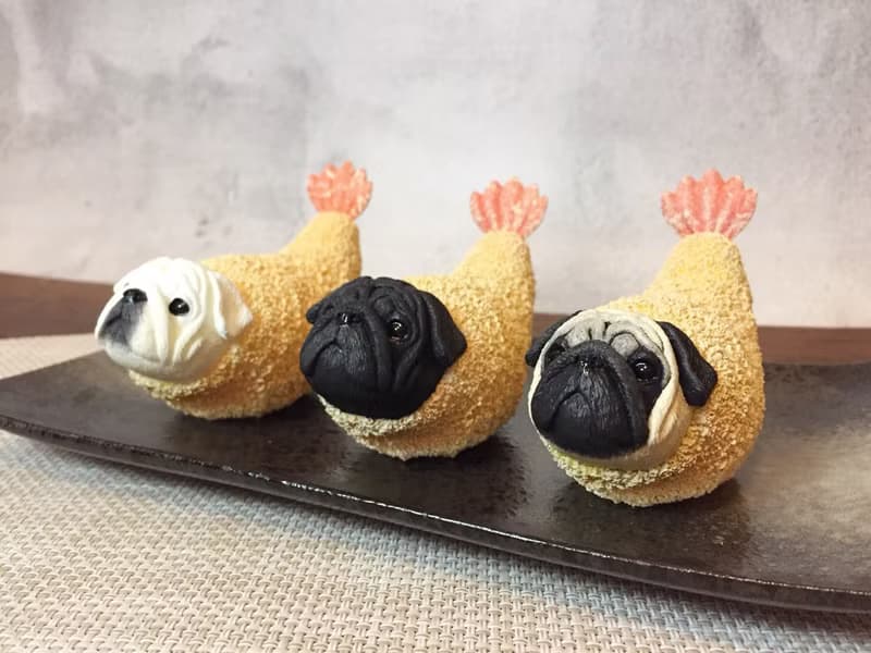 日式炸蝦巴哥犬 | 巴哥犬 /動物擺飾/辦公室療癒小物/禮物