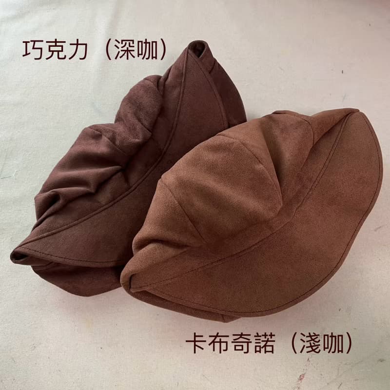 糸文 麂皮報童帽-巧克力 & 卡布奇諾