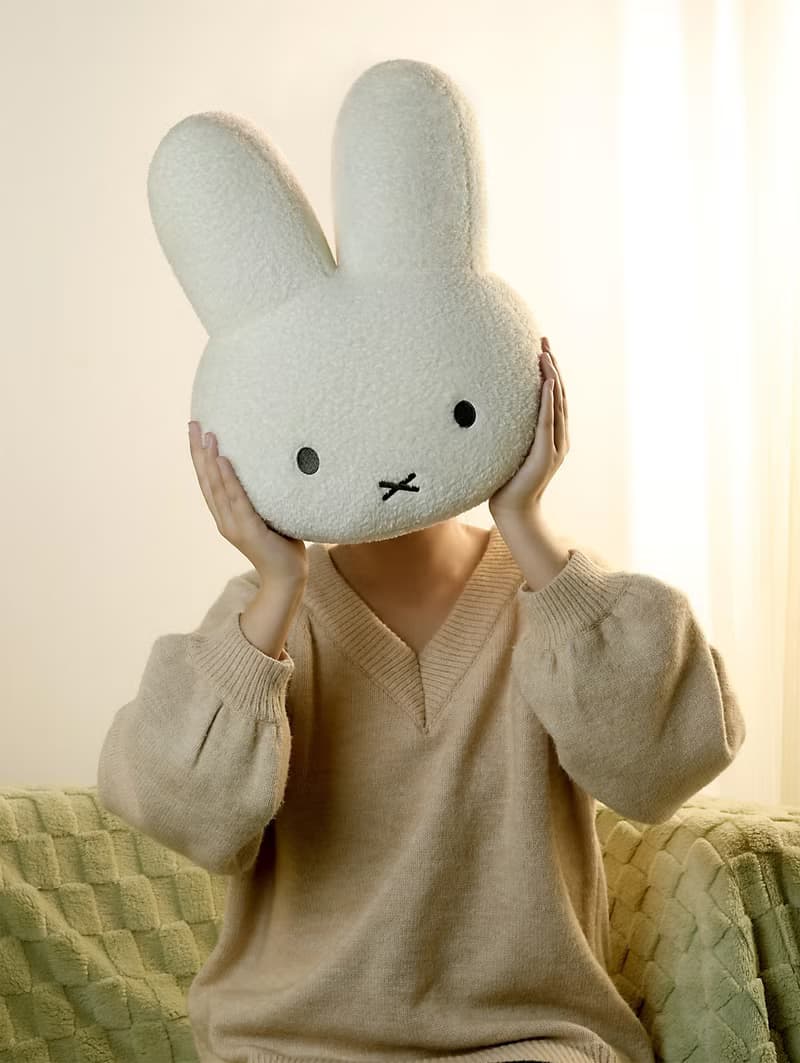 VIPO X Miffy 米菲大頭抱枕 40cm (白色)