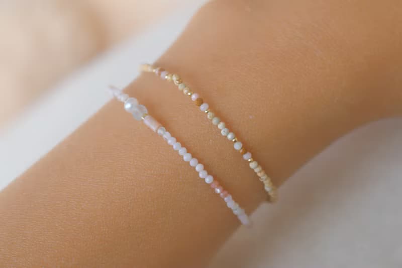 手鍊 粉紅澳寶 彼得石 - 美好的早晨 -