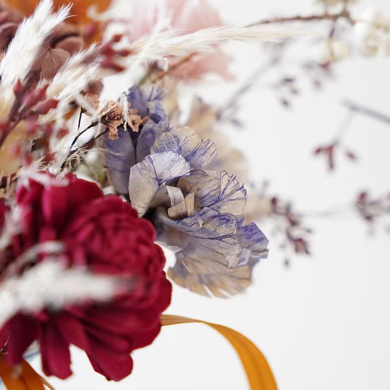 【竒植花物】永生乾燥花束 瓶中花 擺宴花束一對