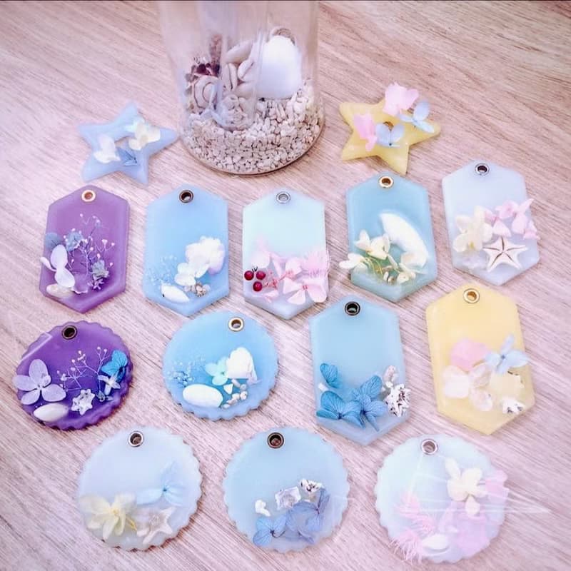 【體驗】【青手作DIY】 貝殼與繡球花香氛蠟片 課程 - 下單前請先私訊預約