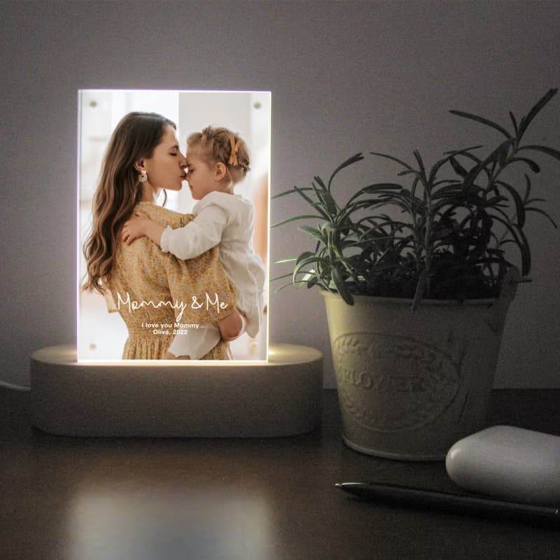 定製化禮物 可更換照片小夜燈  聖誕節 情人節 送女友 家庭親友