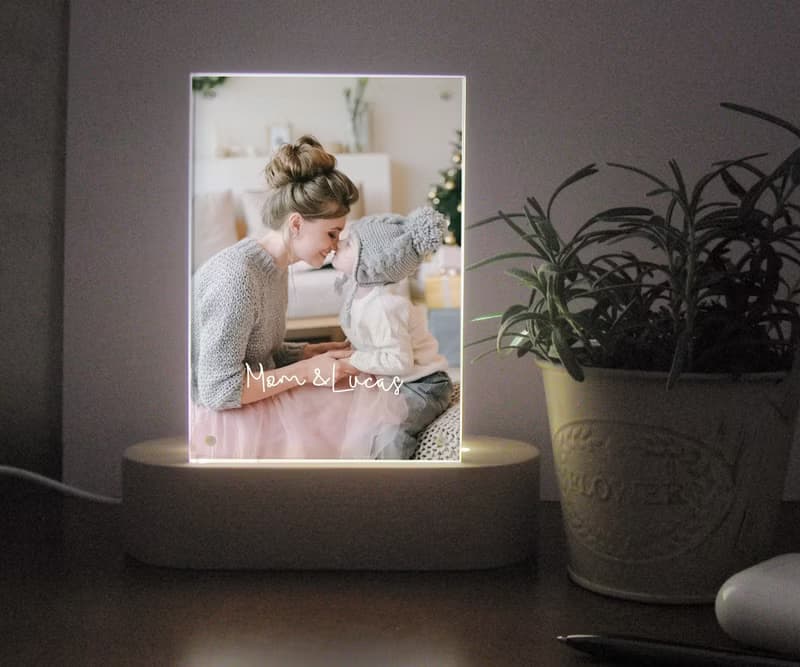 定製化禮物 可更換照片小夜燈  聖誕節 情人節 送女友 家庭親友