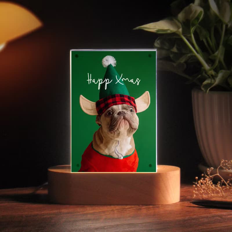 定製化禮物 可更換照片小夜燈  聖誕節 情人節 送女友 家庭親友