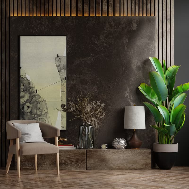 彼端-客廳/臥室/茶室/書房掛畫/新中式/寫意/山水畫/大尺寸畫作